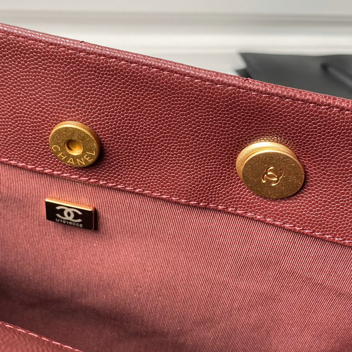 Chanel Small Tote AS4940 Burgundy