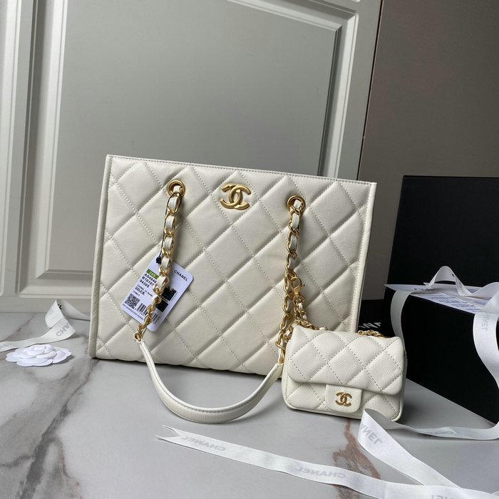 Chanel Small Tote AS4940 White