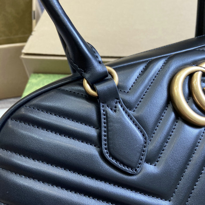 Gucci GG Marmont Medium Top Handle Bag 795218 Black