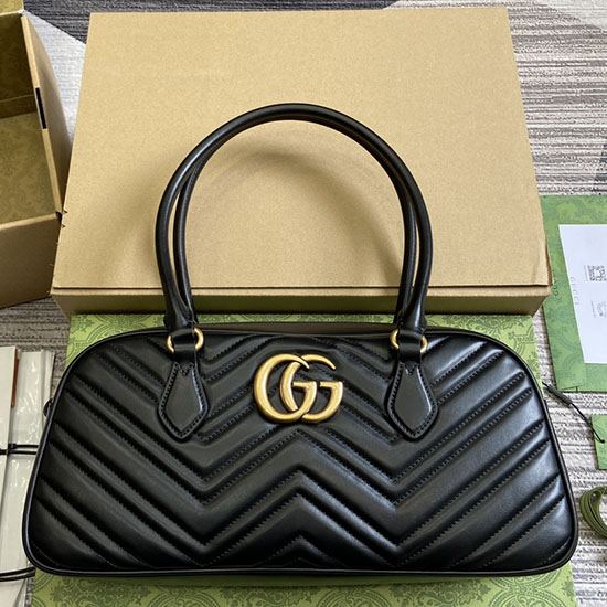 Gucci GG Marmont Medium Top Handle Bag 795218 Black