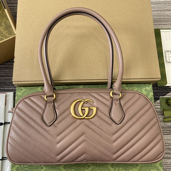 Gucci GG Marmont Medium Top Handle Bag 795218 Pink