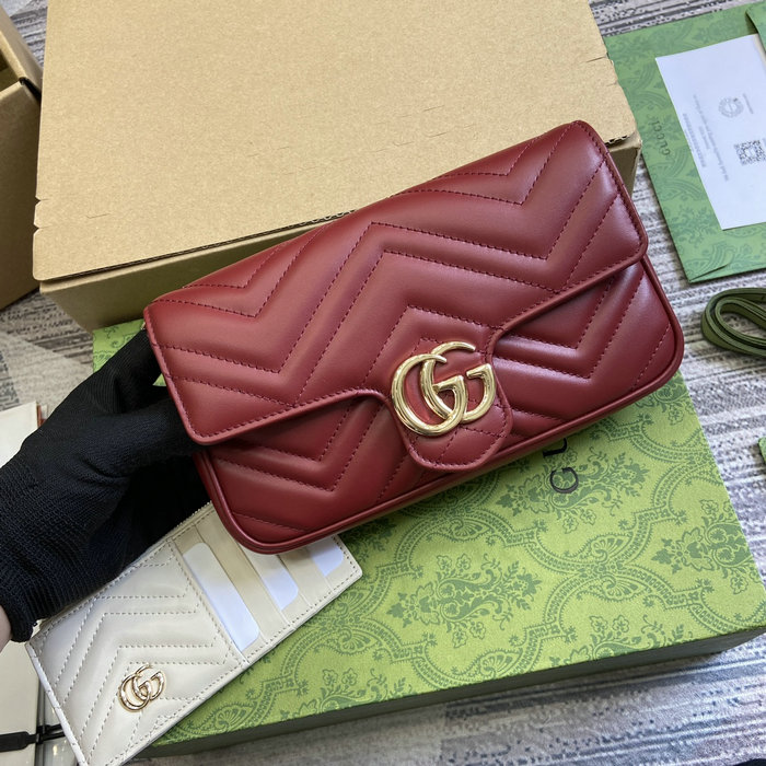 Gucci GG Marmont Mini Bag 751526 Red