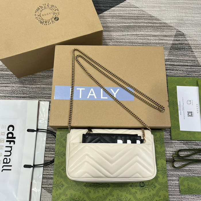 Gucci GG Marmont Mini Bag 751526 White