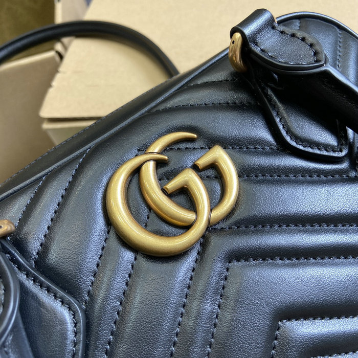 Gucci GG Marmont Small Top Handle Bag 795199 Black