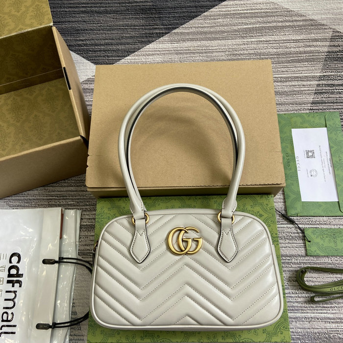 Gucci GG Marmont Small Top Handle Bag 795199 Grey