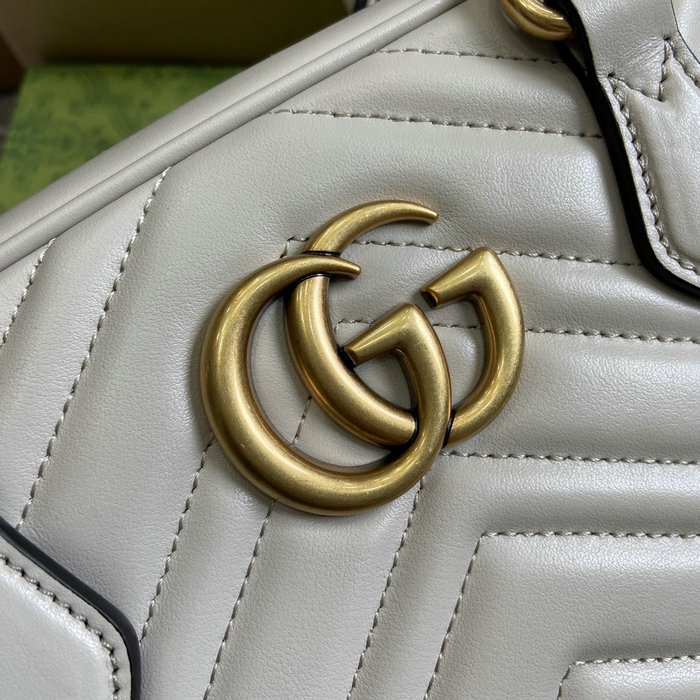 Gucci GG Marmont Small Top Handle Bag 795199 Grey