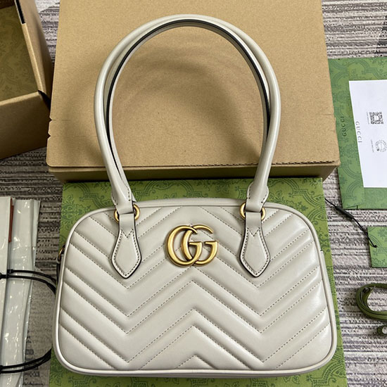 Gucci GG Marmont Small Top Handle Bag 795199 Grey