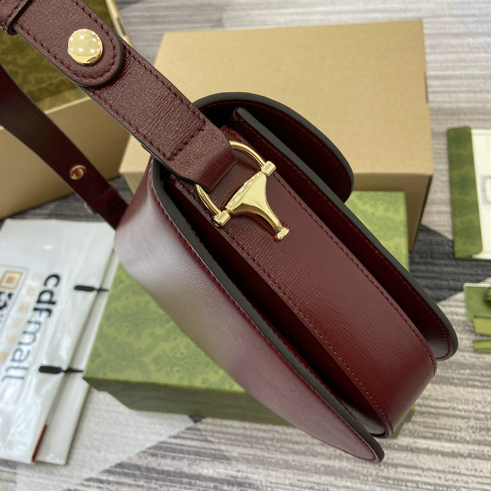 Gucci Horsebit 1955 Shoulder Bag 602204 Burgundy