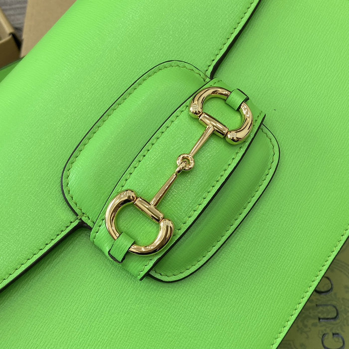 Gucci Horsebit 1955 Shoulder Bag 602204 Green