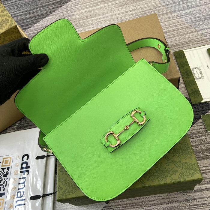 Gucci Horsebit 1955 Shoulder Bag 602204 Green