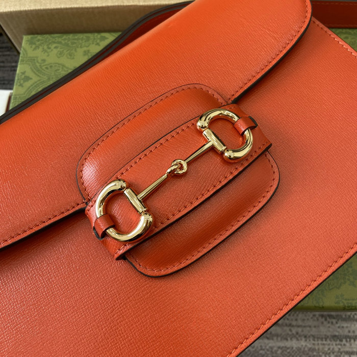 Gucci Horsebit 1955 Shoulder Bag 602204 Orange