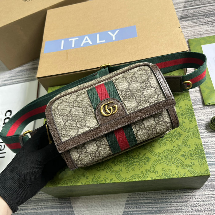 Gucci Ophidia GG Mini Bag 746308 Brown