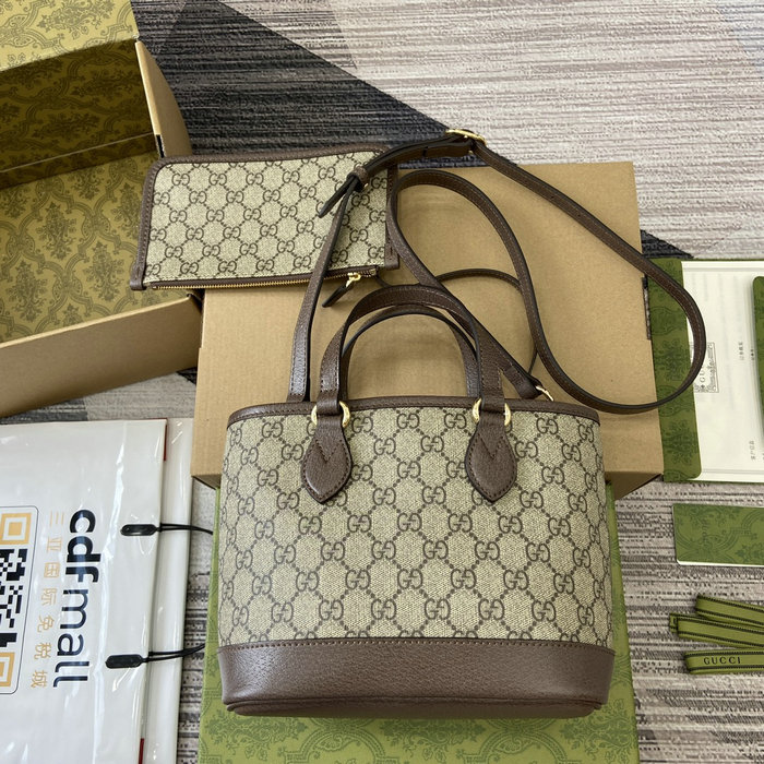 Gucci Ophidia Mini Tote Bag 811716 Brown