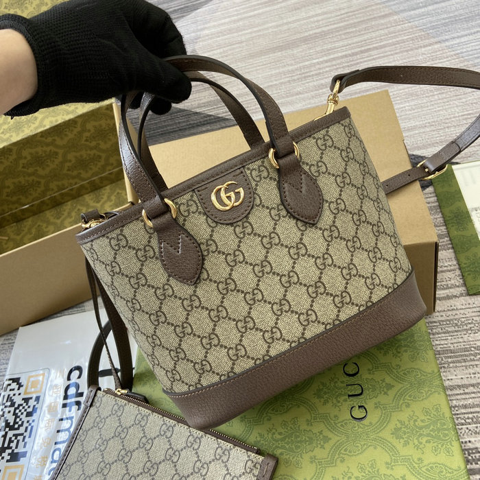 Gucci Ophidia Mini Tote Bag 811716 Brown