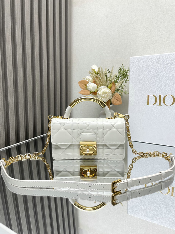 Mini Dior Ange Bag M4401 White