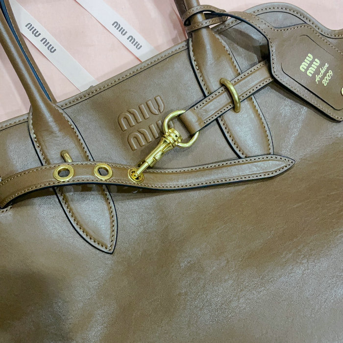 Miu Miu Aventure Nappa Leather Bag 5BG291 Brown