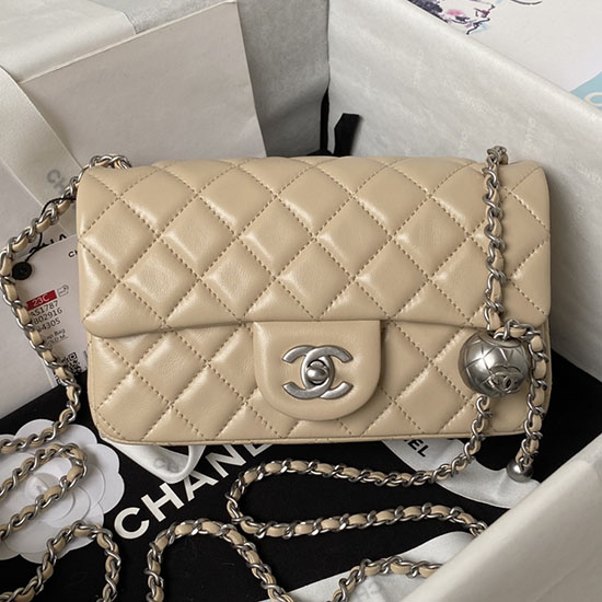 Small Chanel Flap Bag AS1787 Beige