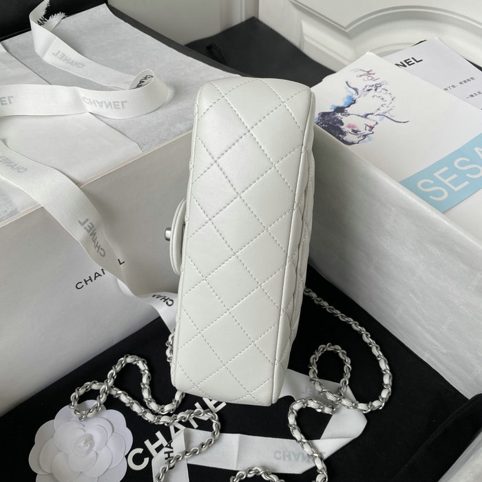 Small Chanel Flap Bag AS1787 White