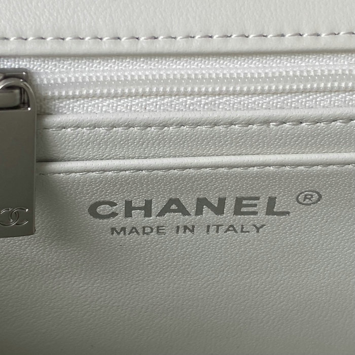 Small Chanel Flap Bag AS1787 White