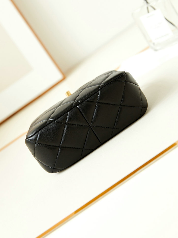 Small Chanel Lambskin Hobo Bag AS4859 Black