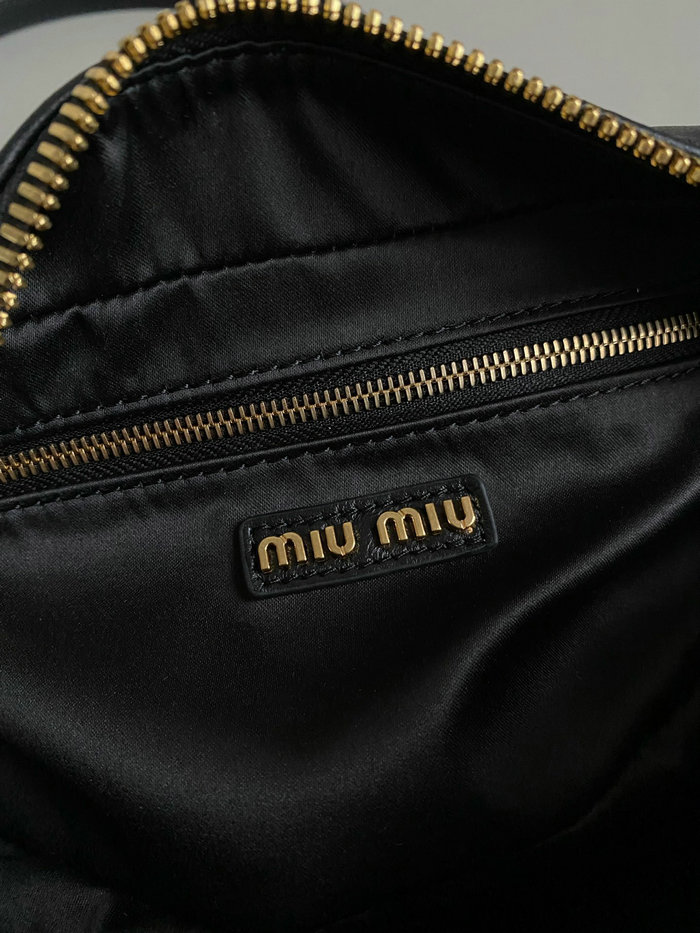 Small Miu Miu Arcadie Bag 5BB142 Black