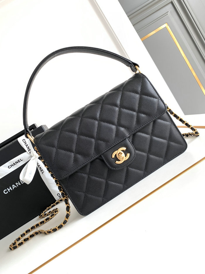 Chanel Flap Bag with Top Handle AS4039 Black