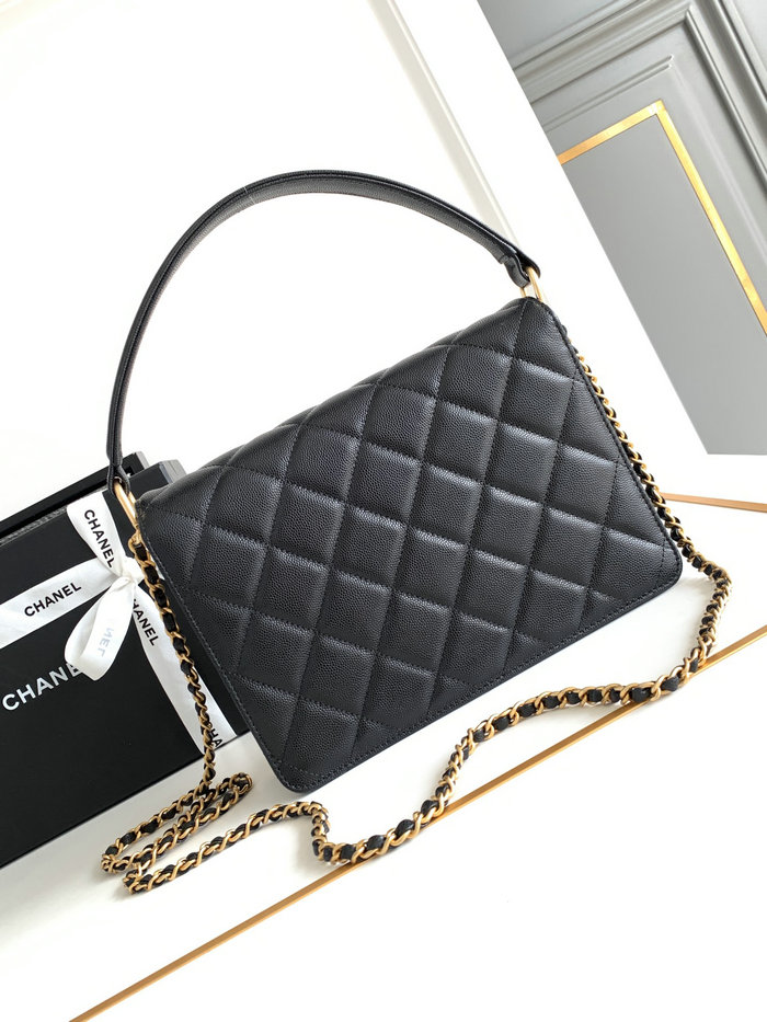 Chanel Flap Bag with Top Handle AS4039 Black