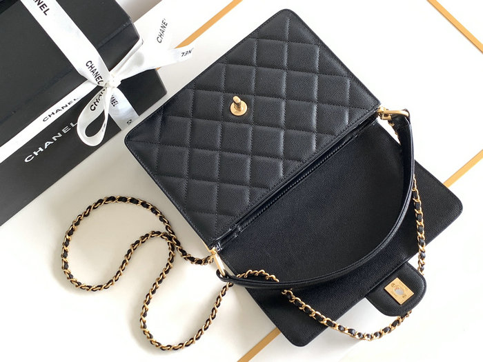 Chanel Flap Bag with Top Handle AS4039 Black