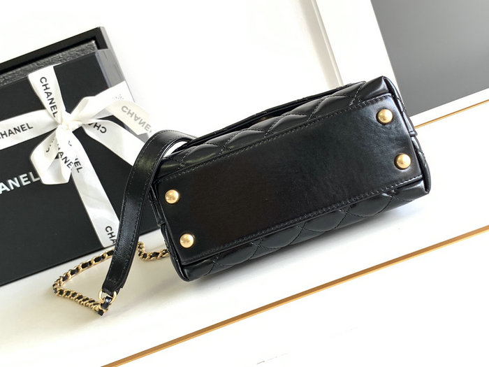 Chanel Mini Coco Handle Bag Black AS2215