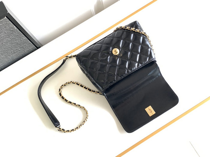 Chanel Mini Coco Handle Bag Black AS2215