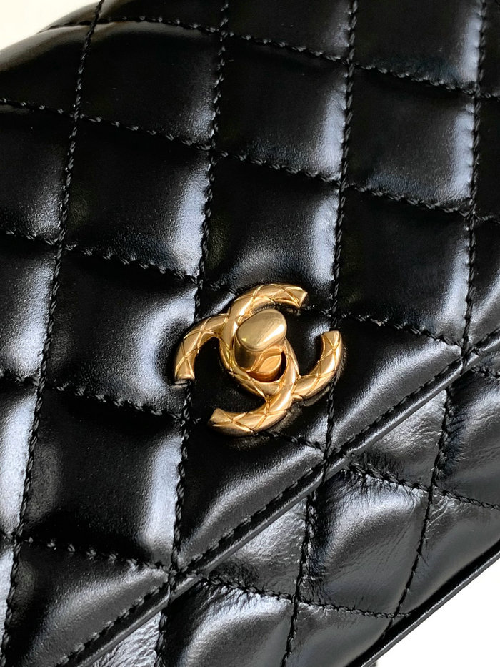 Chanel Mini Coco Handle Bag Black AS2215