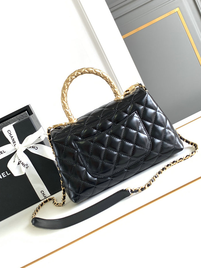 Chanel Small Coco Handle Bag Black A92990