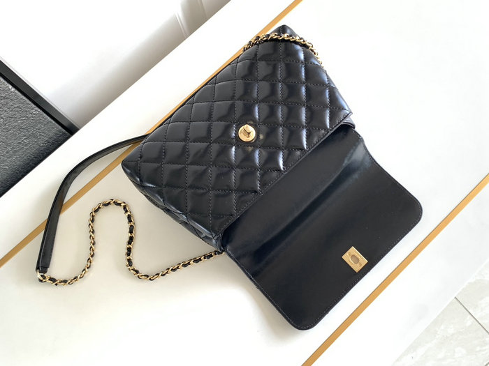 Chanel Small Coco Handle Bag Black A92990