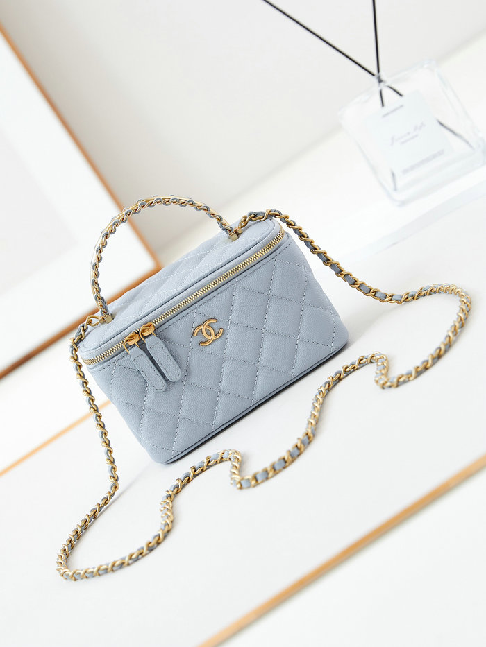 Chanel Small Vanity Case AP4056 Blue