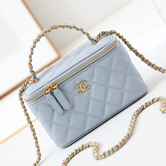 Chanel Small Vanity Case AP4056 Blue