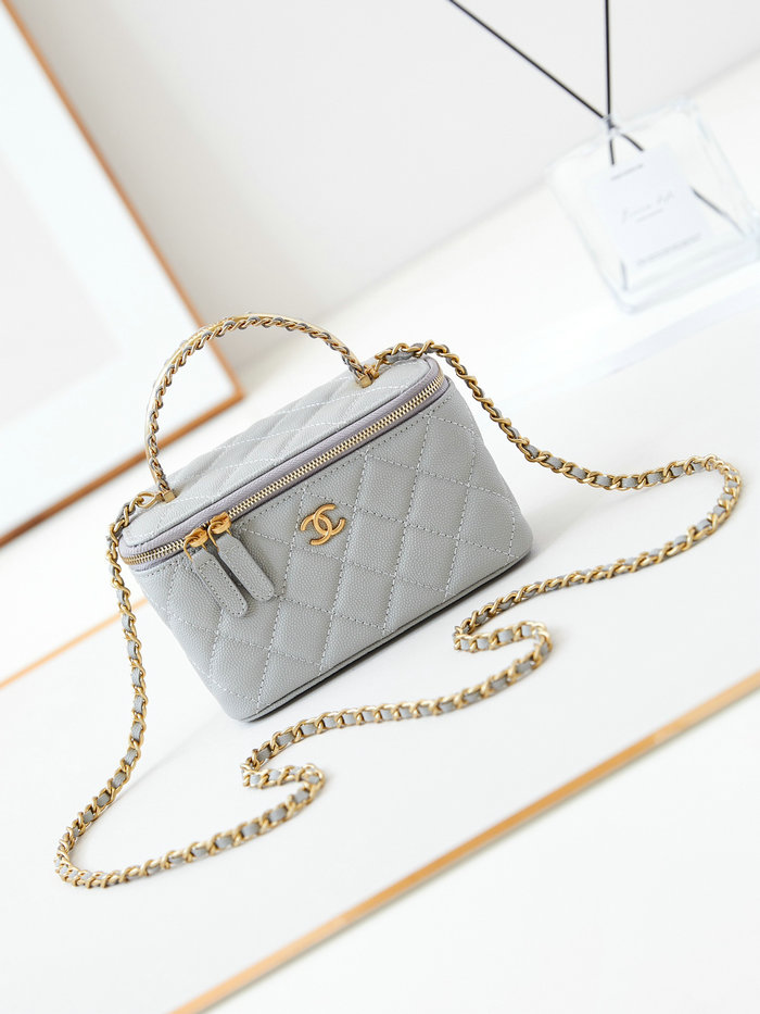 Chanel Small Vanity Case AP4056 Grey