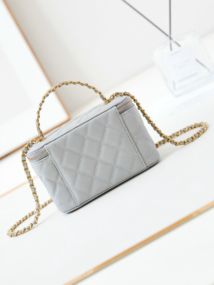 Chanel Small Vanity Case AP4056 Grey