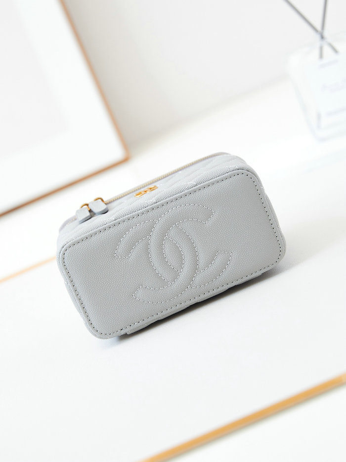 Chanel Small Vanity Case AP4056 Grey