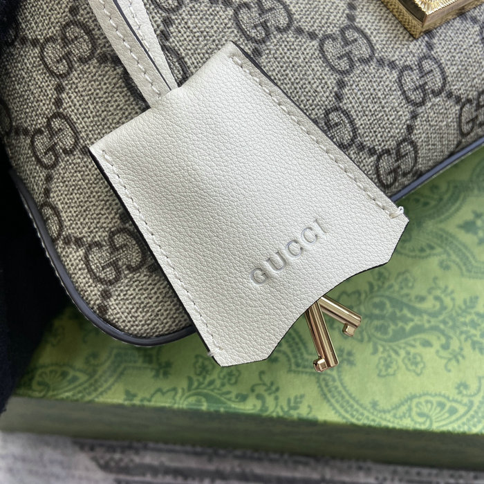 Gucci Padlock Small Shoulder Bag 811705 White