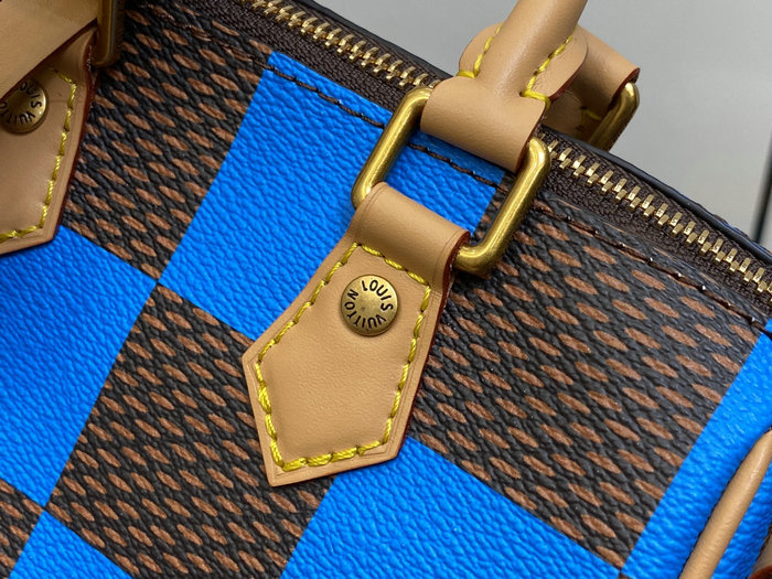 Louis Vuitton Speedy 18 Bandouliere Damier Pop N40611 Blue