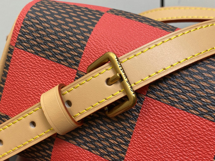 Louis Vuitton Speedy 18 Bandouliere Damier Pop N40611 Red