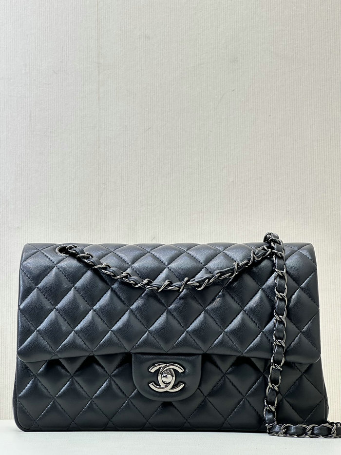 Medium Chanel Lambskin Flap Bag A01112 Black