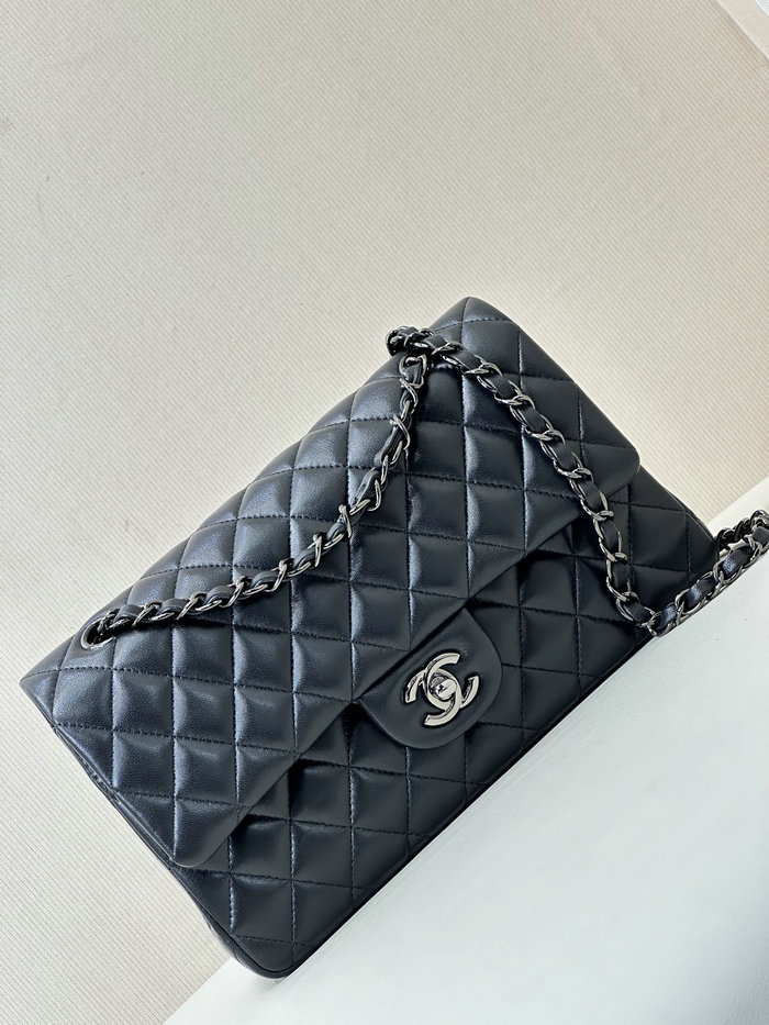 Medium Chanel Lambskin Flap Bag A01112 Black