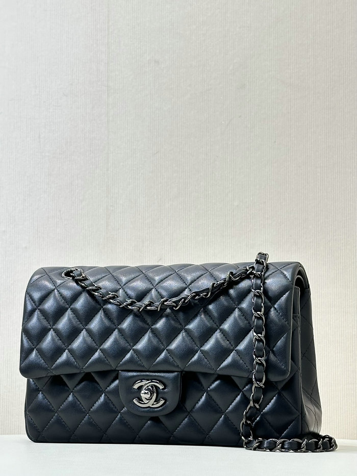 Medium Chanel Lambskin Flap Bag A01112 Black