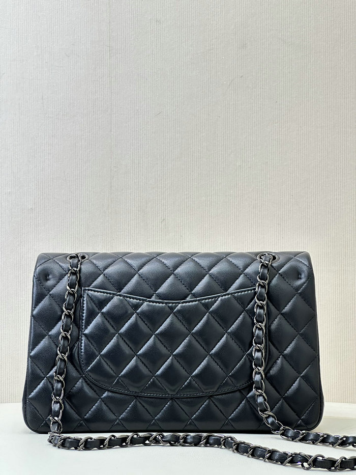 Medium Chanel Lambskin Flap Bag A01112 Black