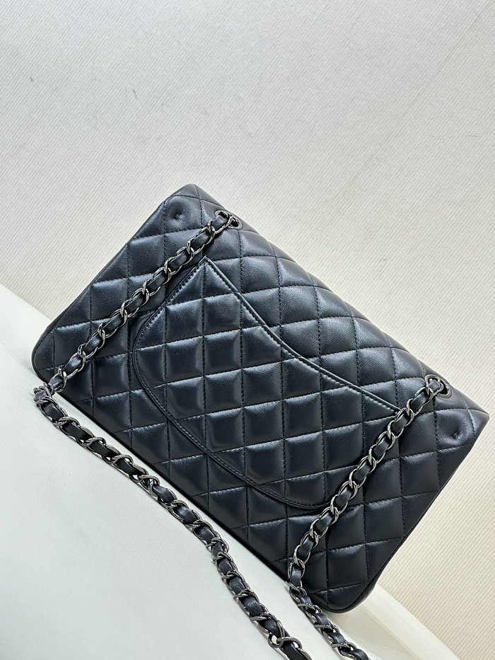 Medium Chanel Lambskin Flap Bag A01112 Black