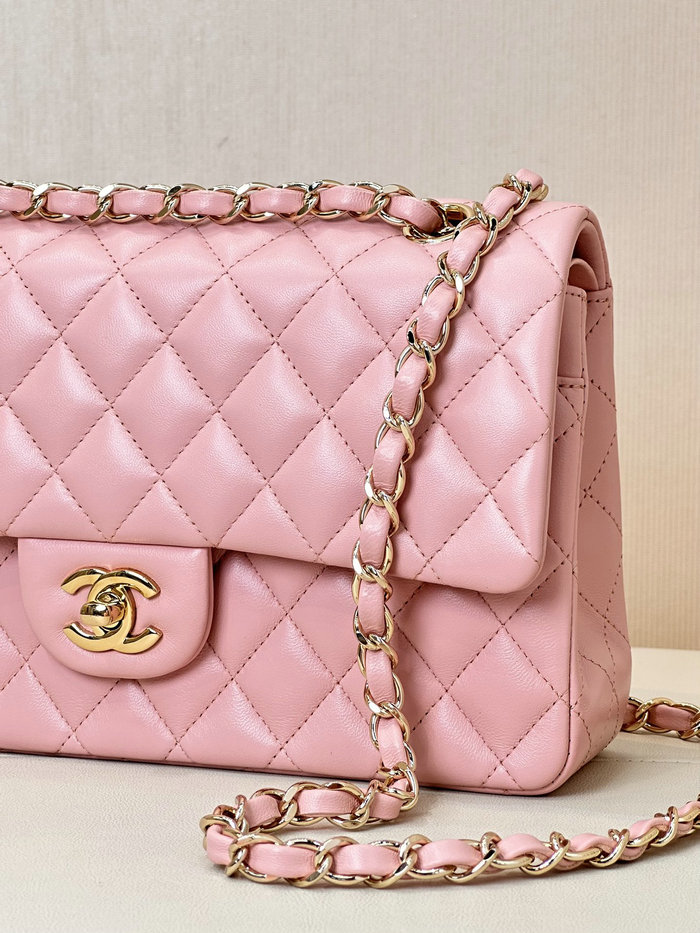 Medium Chanel Lambskin Flap Bag A01112 Pink