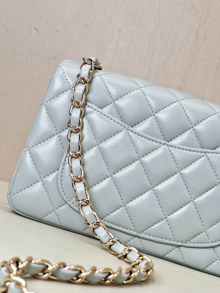 Small Chanel Lambskin Flap Bag A01116 Blue