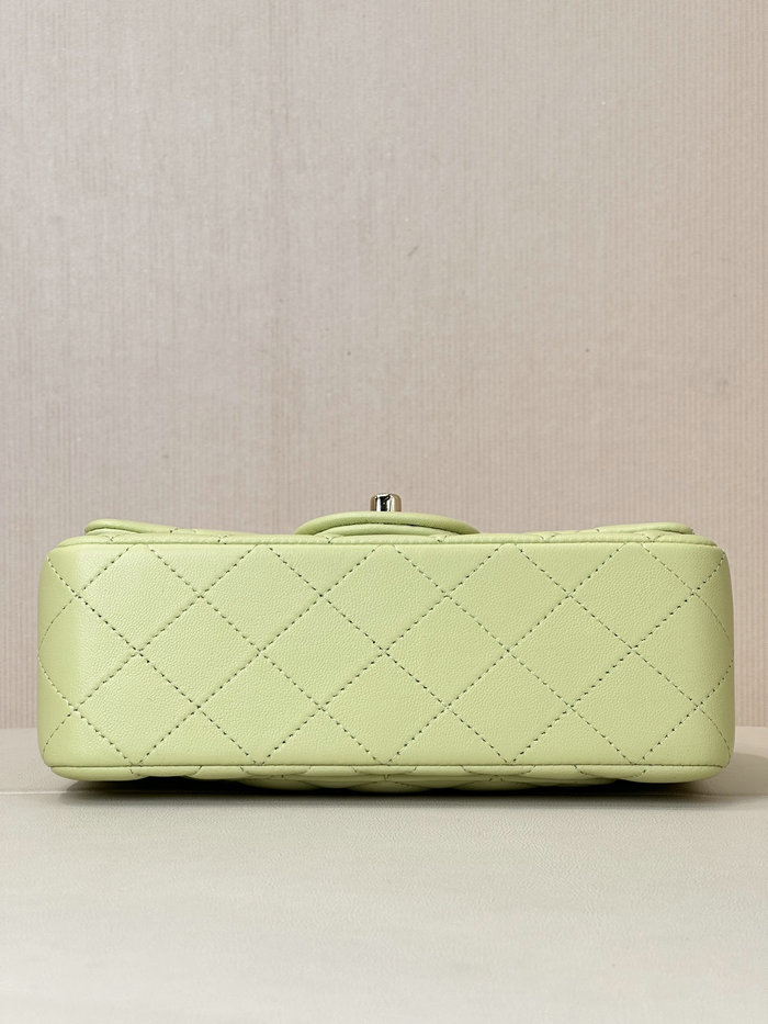 Small Chanel Lambskin Flap Bag A01116 Green