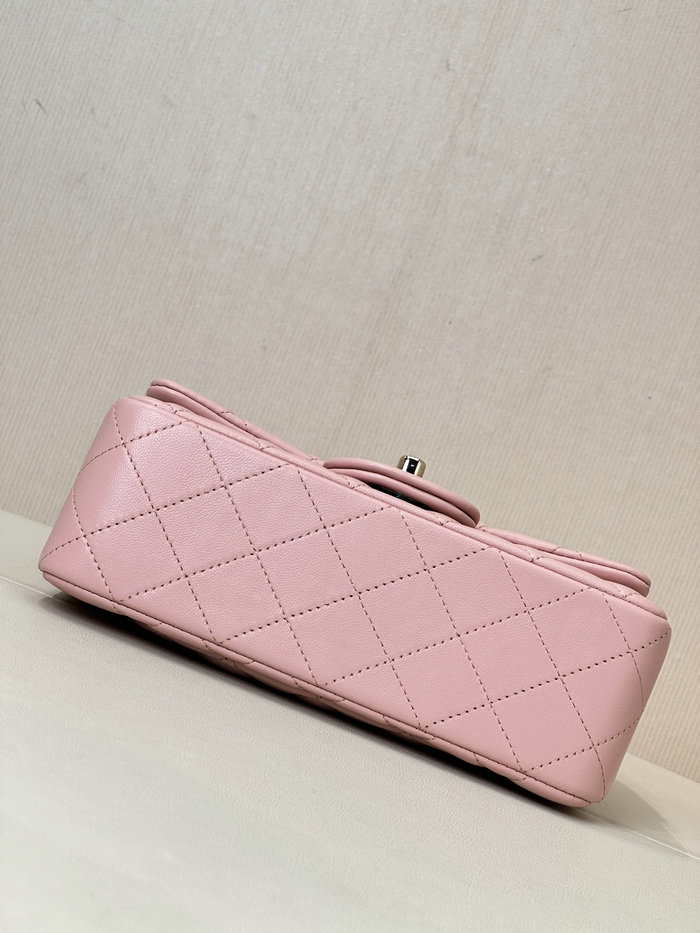 Small Chanel Lambskin Flap Bag A01116 Pink